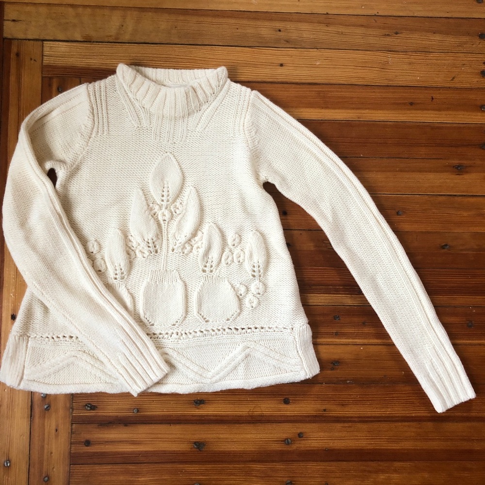 Anthropologie Off-White Sweater XS